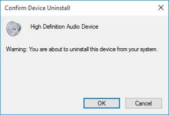 حذف درایور صدا