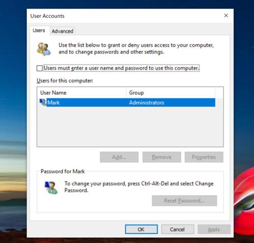 روش جدید حذف رمز ورود ویندوز 10